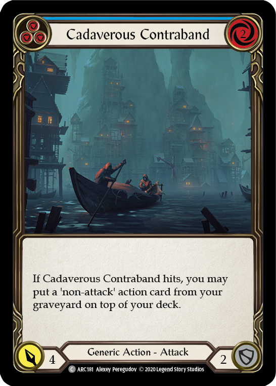 Cadaverous Contraband (Blue) [U-ARC181] (Arcane Rising Unlimited) Unlimited Normal
