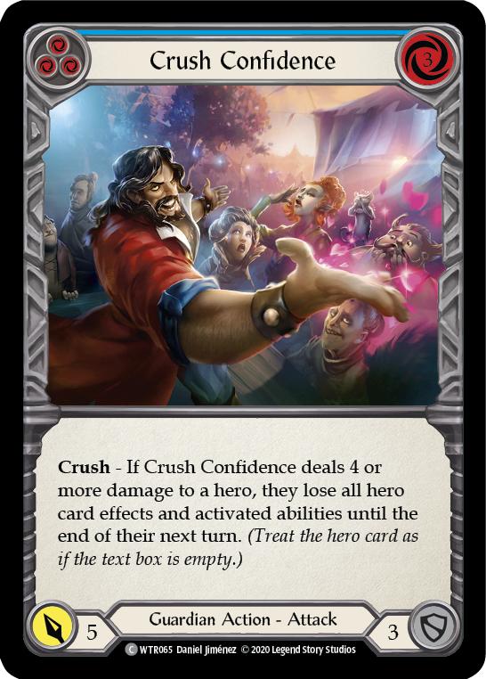 Crush Confidence (Blue) [U-WTR065] (Welcome to Rathe Unlimited) Unlimited Rainbow Foil