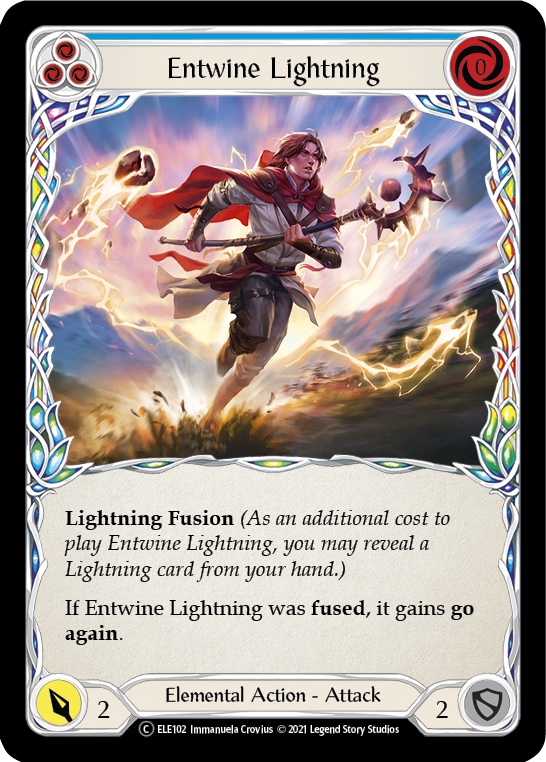 Entwine Lightning (Blue) [U-ELE102] (Tales of Aria Unlimited) Unlimited Normal