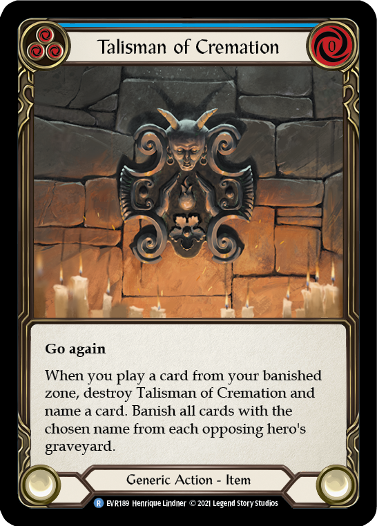 Talisman of Cremation [EVR189] (Everfest) 1st Edition Normal