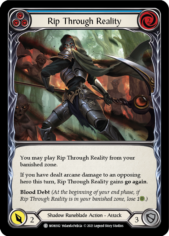 Rip Through Reality (Blue) [MON182] (Monarch) 1st Edition Normal
