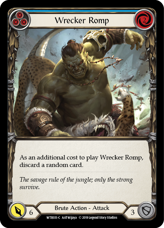 Wrecker Romp (Blue) [WTR031-C] (Welcome to Rathe) Alpha Print Rainbow Foil