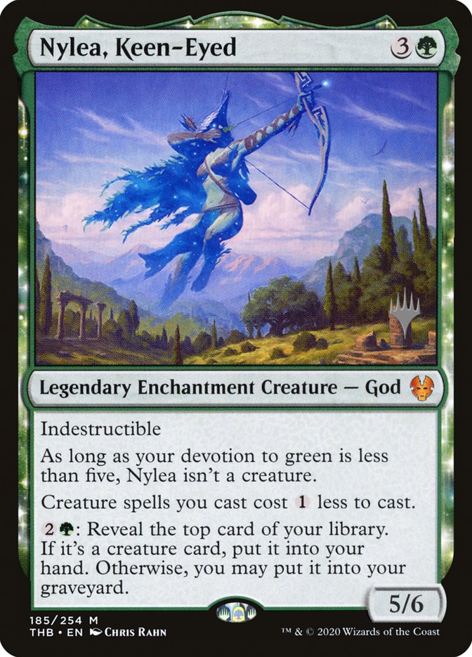 Nylea, Keen-Eyed (Promo Pack) [Theros Beyond Death Promo Pack]