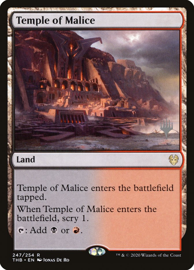 Temple of Malice (Promo Pack) [Theros Beyond Death Promo Pack]