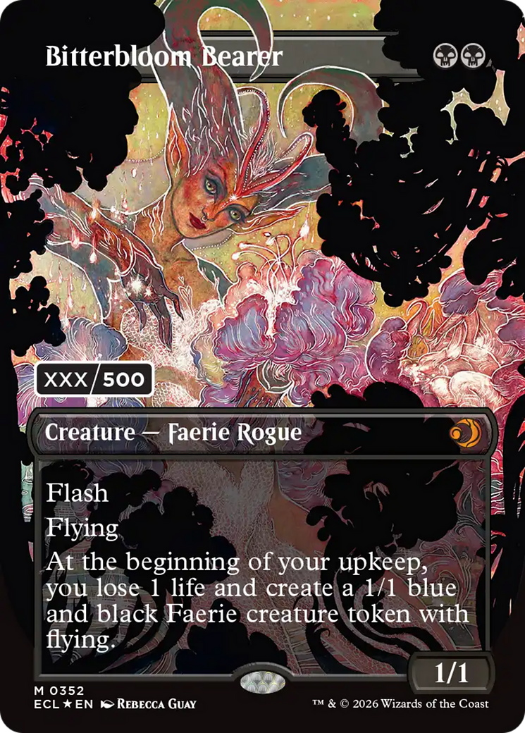 Bitterbloom Bearer (Borderless) (Serial Numbered) [Lorwyn Eclipsed]
