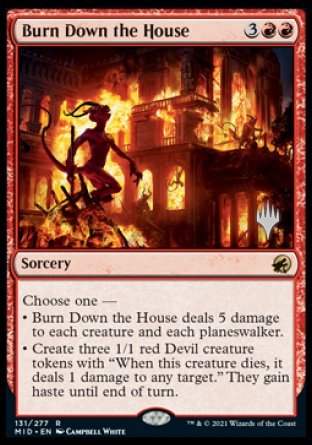 Burn Down the House (Promo Pack) [Innistrad: Midnight Hunt Promo Pack]
