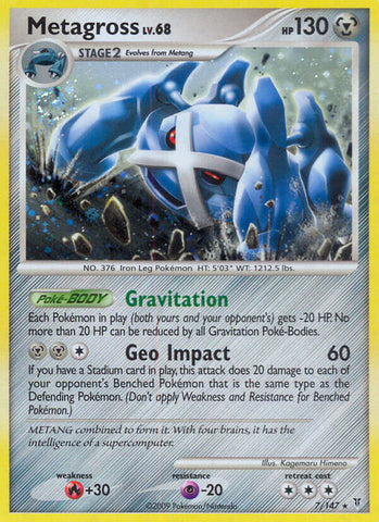 Metagross (7/147) (Cracked Ice Holo) (Blister Exclusive) (Platinum: Supreme Victors) [Theme Deck Exclusive]
