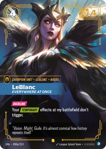 front of card LeBlanc, Everywhere at Once (Alternate Art) [Unleashed] 090a/219