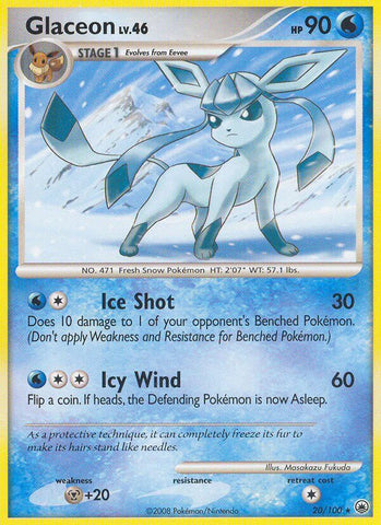 Glaceon (20/100) (Diamond & Pearl: Majestic Dawn) [Theme Deck Exclusive]