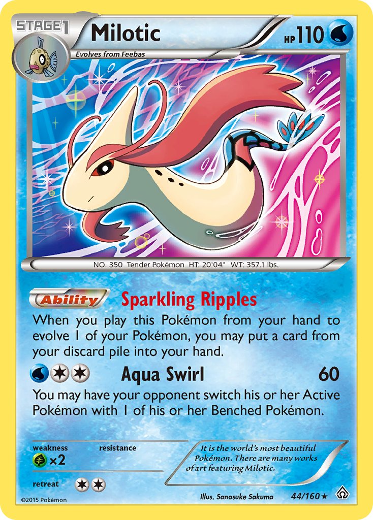 Milotic (44/160) (XY: Primal Clash) [Theme Deck Exclusive]