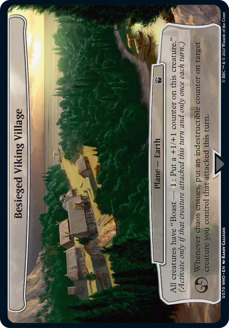 (Oversized Plane) Besieged Viking Village [Doctor Who Planes]