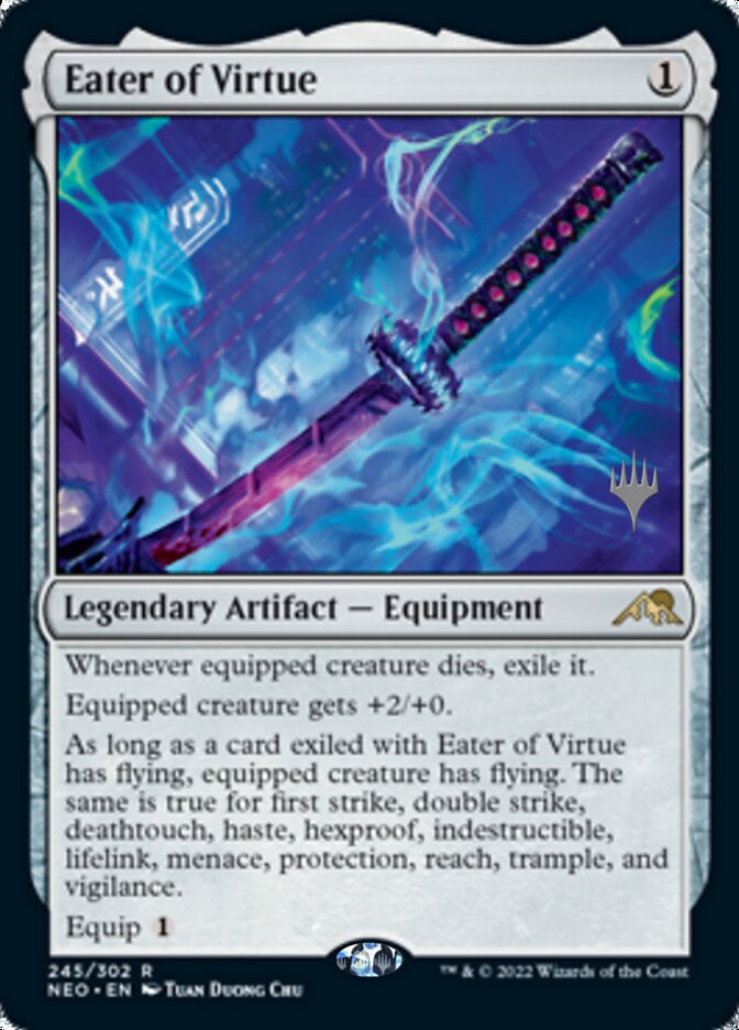 Eater of Virtue (Promo Pack) [Kamigawa: Neon Dynasty Promo Pack]