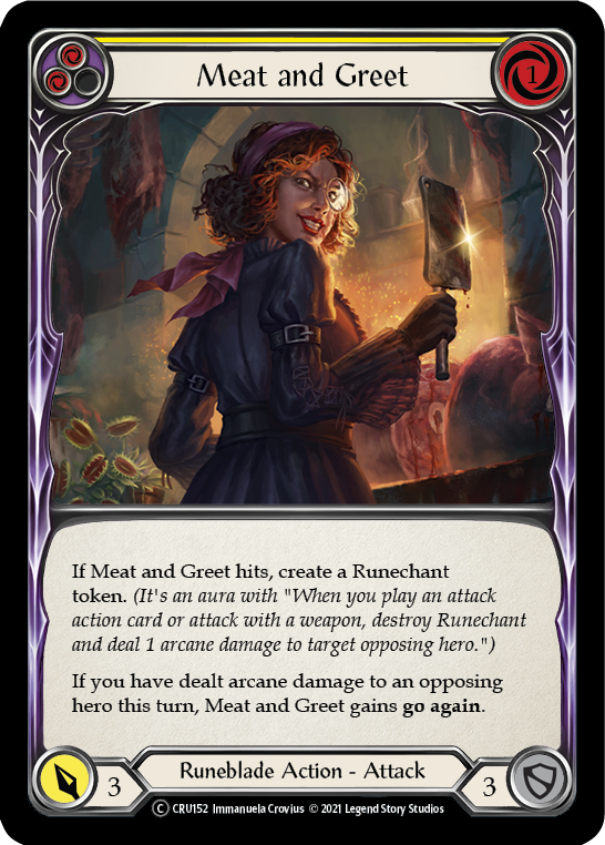 Meat and Greet (Yellow) [U-CRU152] (Crucible of War Unlimited) Unlimited Normal