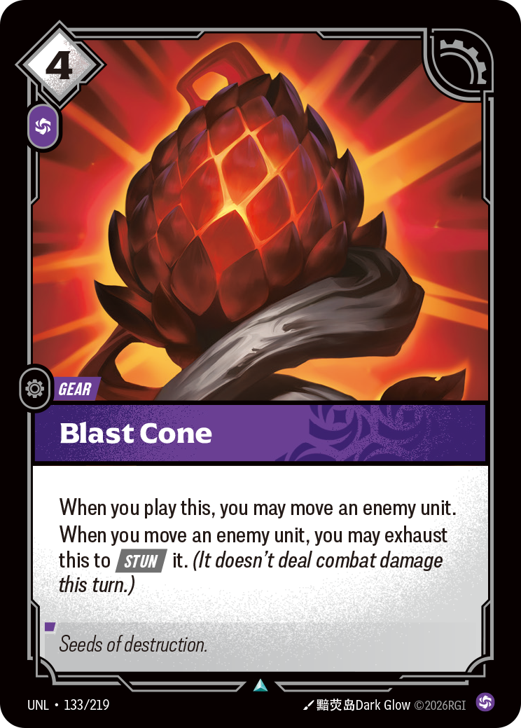 front of card Blast Cone [Unleashed] 133/219