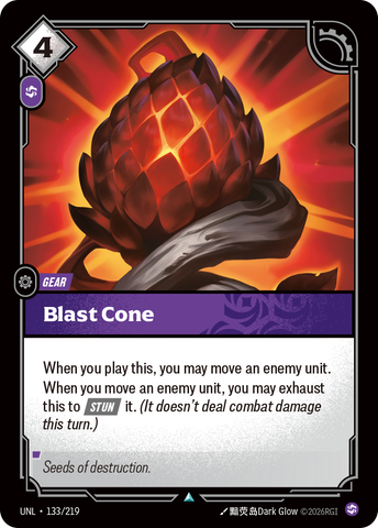 front of card Blast Cone [Unleashed] 133/219