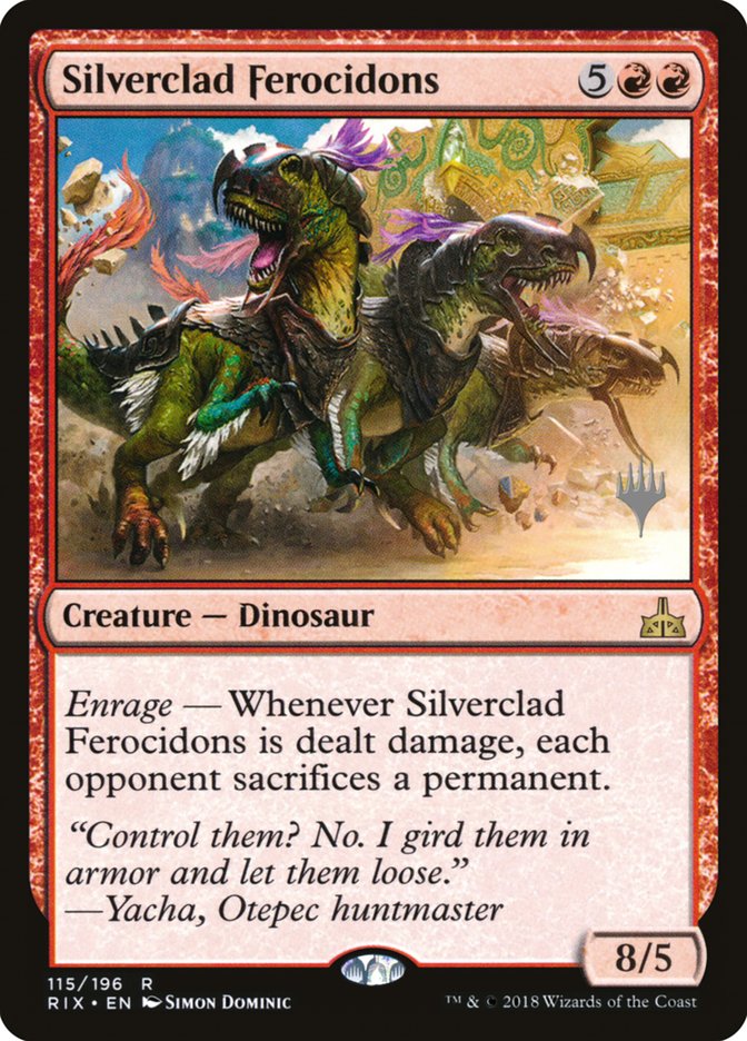 Silverclad Ferocidons (Promo Pack) [Rivals of Ixalan Promo Pack]