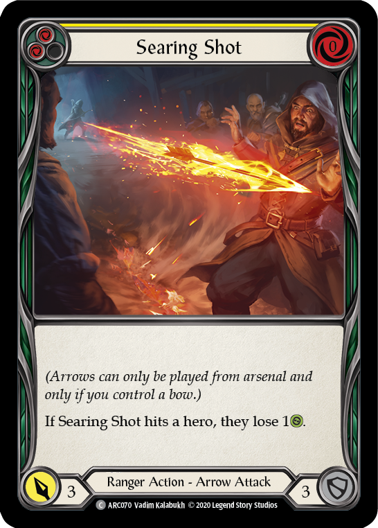 Searing Shot (Yellow) [U-ARC070] (Arcane Rising Unlimited) Unlimited Normal