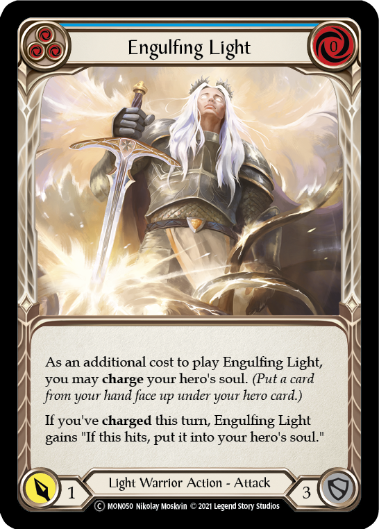 Engulfing Light (Blue) [U-MON050-RF] (Monarch Unlimited) Unlimited Rainbow Foil