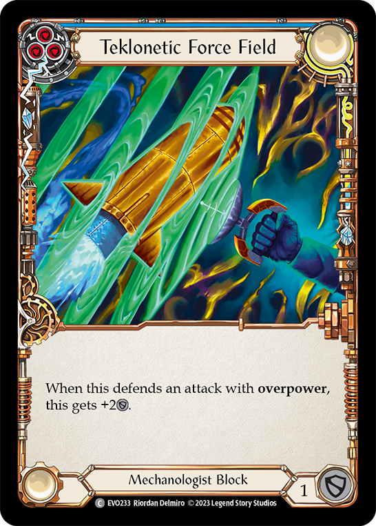 Teklonetic Force Field (Blue) [EVO233] (Bright Lights) Rainbow Foil