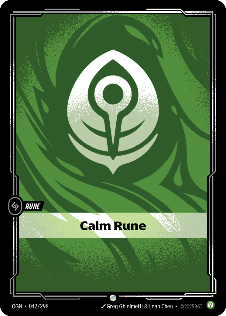 front of card Calm Rune [Origins]