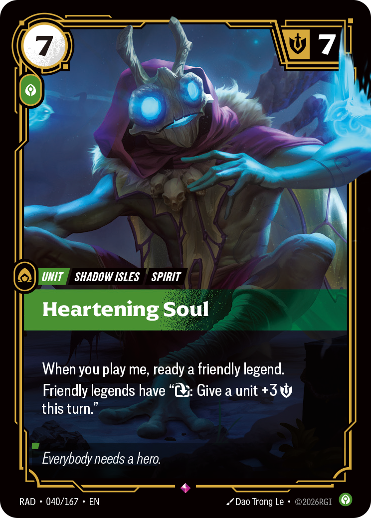 front of card Heartening Soul [Radiance] 040/167