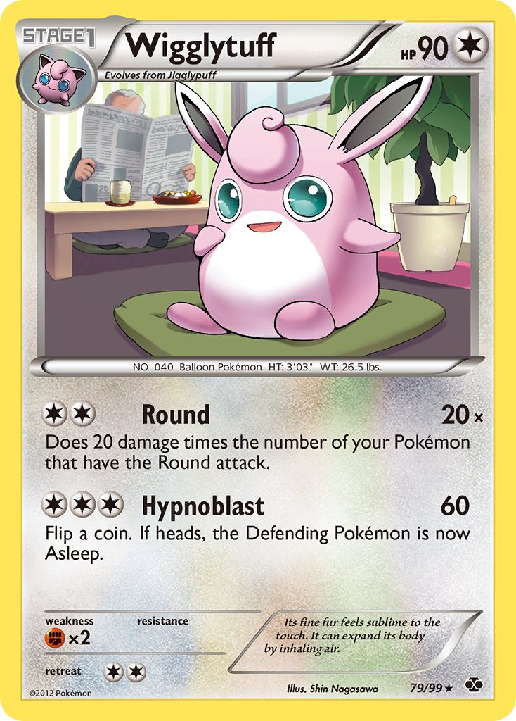 Wigglytuff (79/99) (Cosmos Holo) (Blister Exclusive) (Black & White: Next Destinies) [Theme Deck Exclusive]