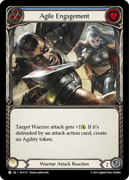 Agile Engagement (Blue) [HVY117] (Heavy Hitters) Rainbow Foil