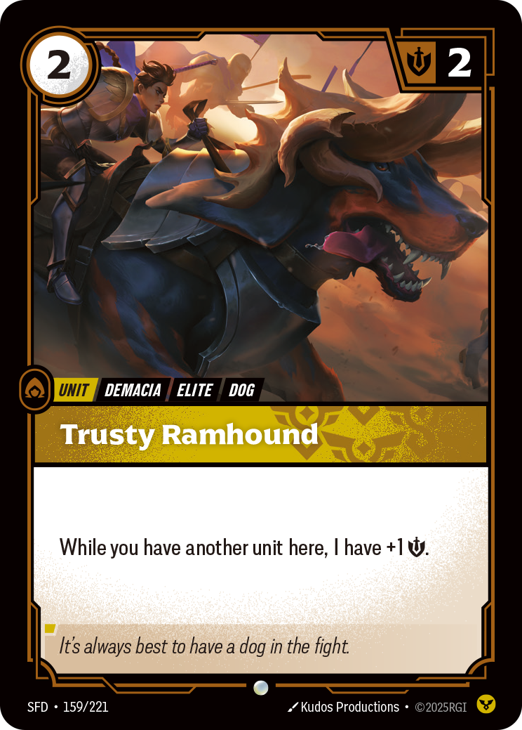 front of card Trusty Ramhound [Spiritforged] 159/221