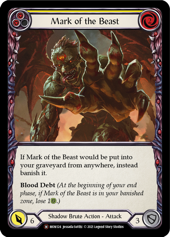 Mark of the Beast [U-MON124-RF] (Monarch Unlimited) Unlimited Rainbow Foil