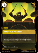 front of card Raucous Anthem [Radiance] 134/167