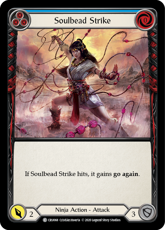 Soulbead Strike (Blue) [CRU068] (Crucible of War) 1st Edition Normal