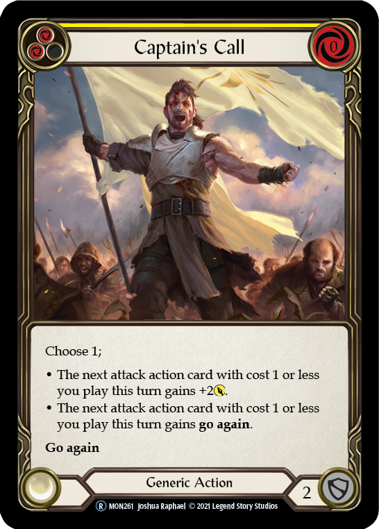 Captain's Call (Yellow) [U-MON261-RF] (Monarch Unlimited) Unlimited Rainbow Foil