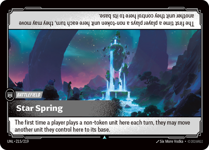front of card Star Spring [Unleashed] 215/219