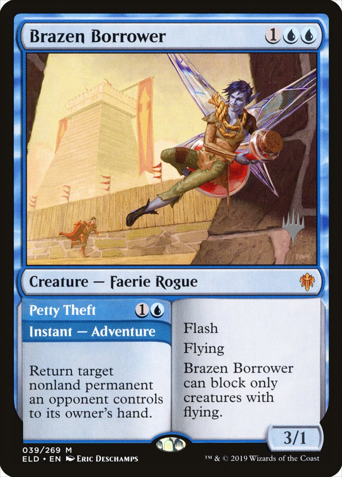 Brazen Borrower // Petty Theft (Promo Pack) [Throne of Eldraine Promo Pack]