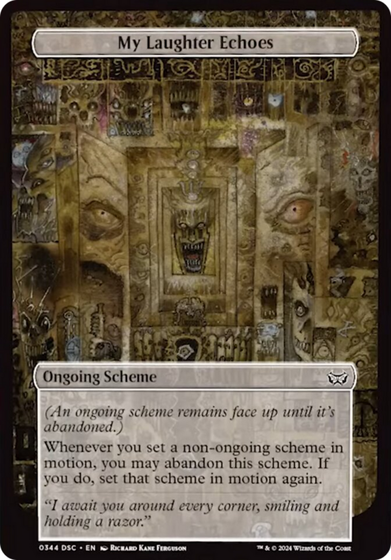 (Oversized Scheme) My Laughter Echoes (Full Art) [Duskmourn: Archenemy]