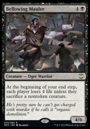 Bellowing Mauler (Promo Pack) [Streets of New Capenna Commander Promo Pack]