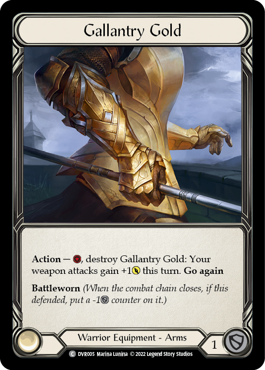 Gallantry Gold [DVR005] (Classic Battles: Rhinar vs Dorinthea) Rainbow Foil