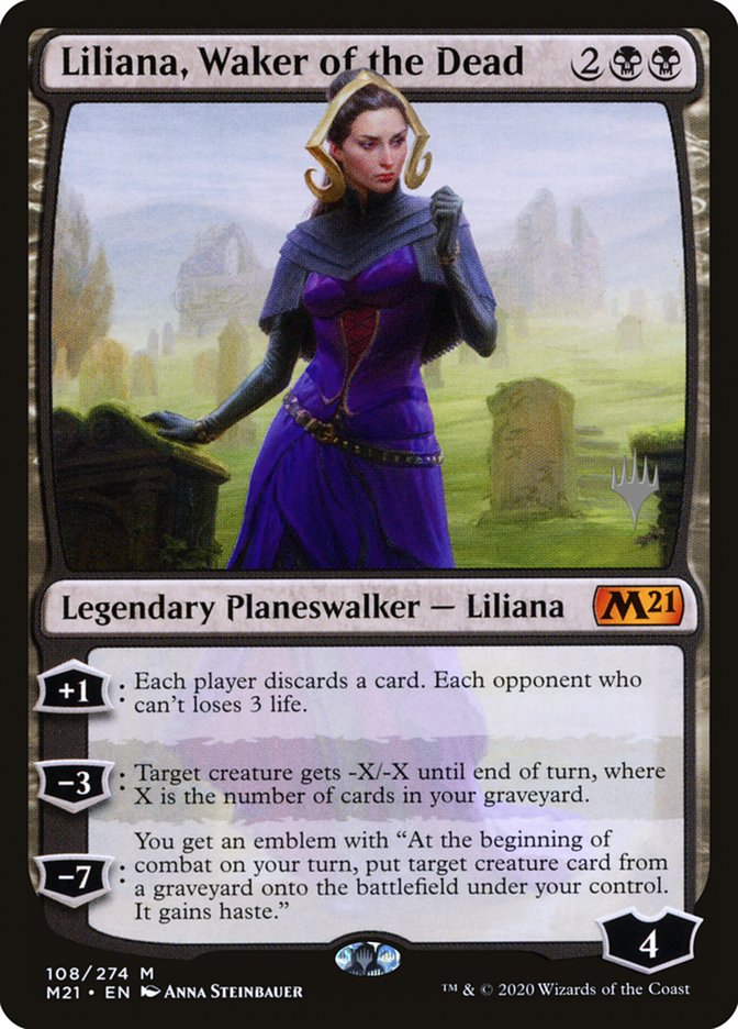 Liliana, Waker of the Dead (Promo Pack) [Core Set 2021 Promo Pack]