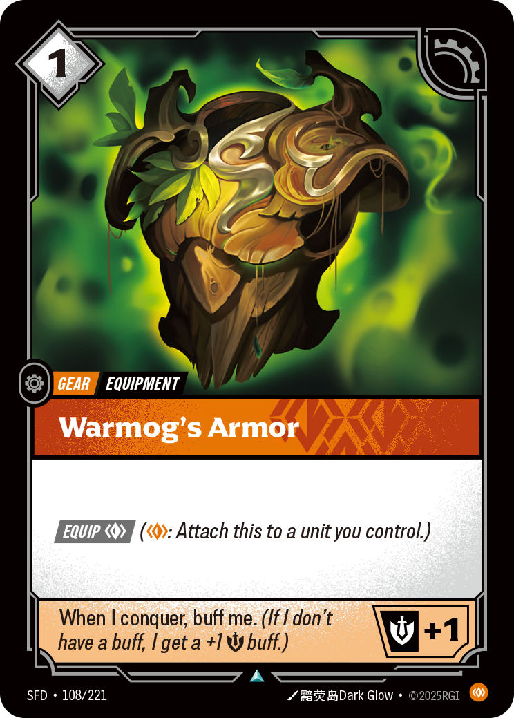 front of card Warmog's Armor [Spiritforged] 108/221