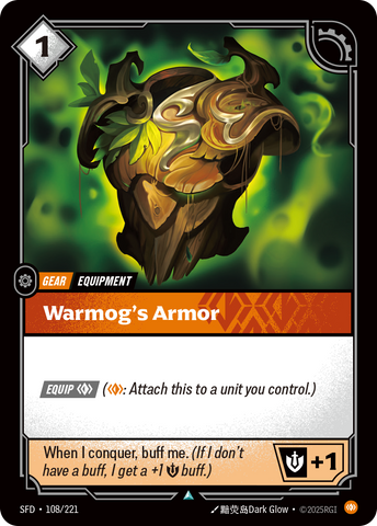 front of card Warmog's Armor [Spiritforged] 108/221