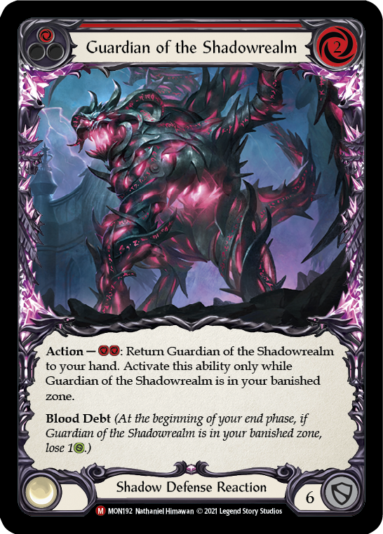 Guardian of the Shadowrealm [MON192-RF] (Monarch) 1st Edition Rainbow Foil