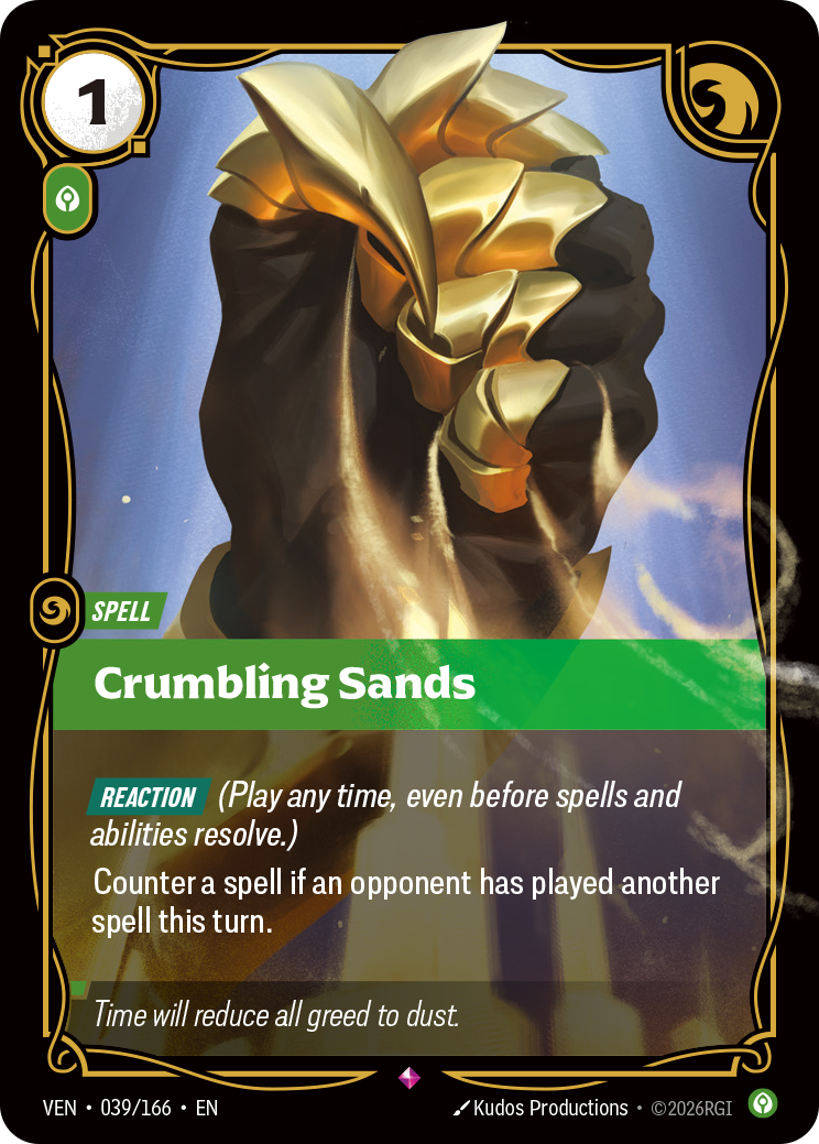 front of card Crumbling Sands [Vendetta] 039/166