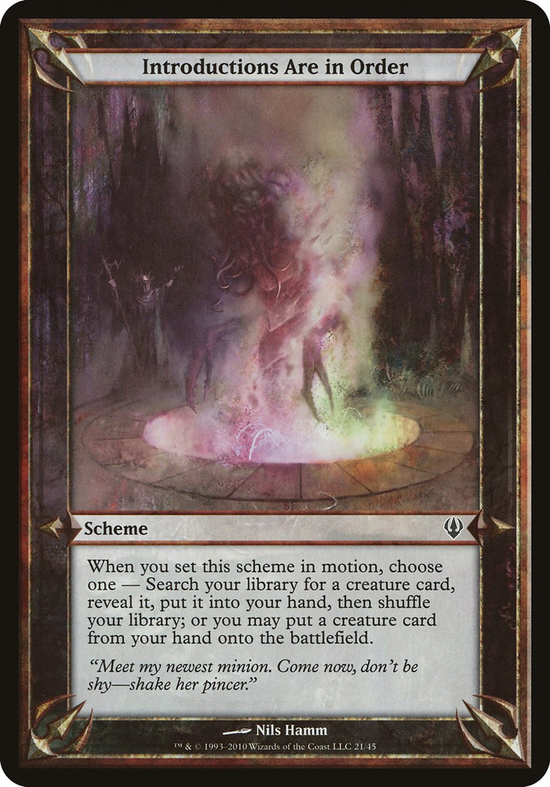 (Oversized Schemes) Introductions Are in Order [Archenemy Schemes]