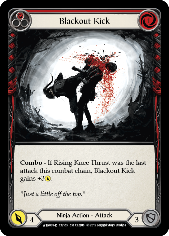 Blackout Kick (Red) [WTR089-R] (Welcome to Rathe) Alpha Print Rainbow Foil