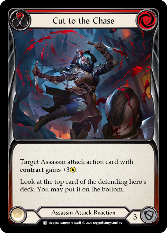 Cut to the Chase (Red) [DYN148] (Dynasty) Rainbow Foil