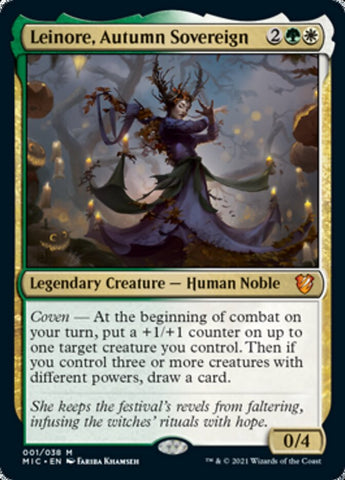 (Thick Stock Display Commander) Leinore, Autumn Sovereign [Innistrad: Midnight Hunt Commander]