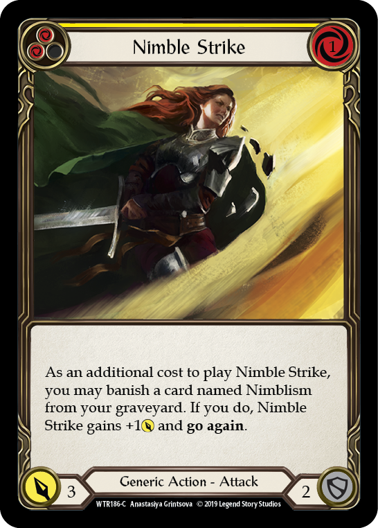 Nimble Strike (Yellow) [WTR186-C] (Welcome to Rathe) Alpha Print Normal