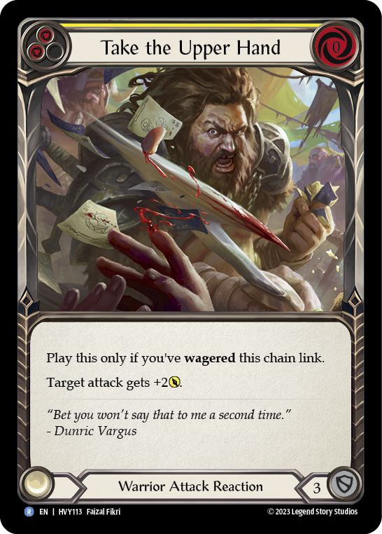 Take the Upper Hand (Yellow) [HVY113] (Heavy Hitters) Rainbow Foil