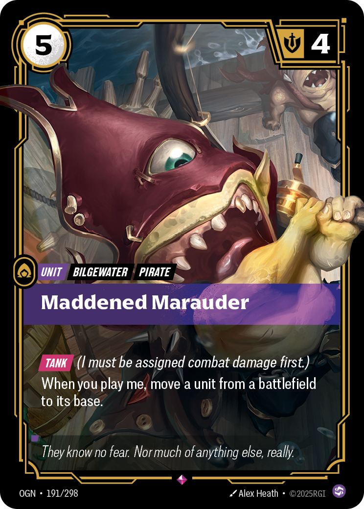 front of card Maddened Marauder [Origins]