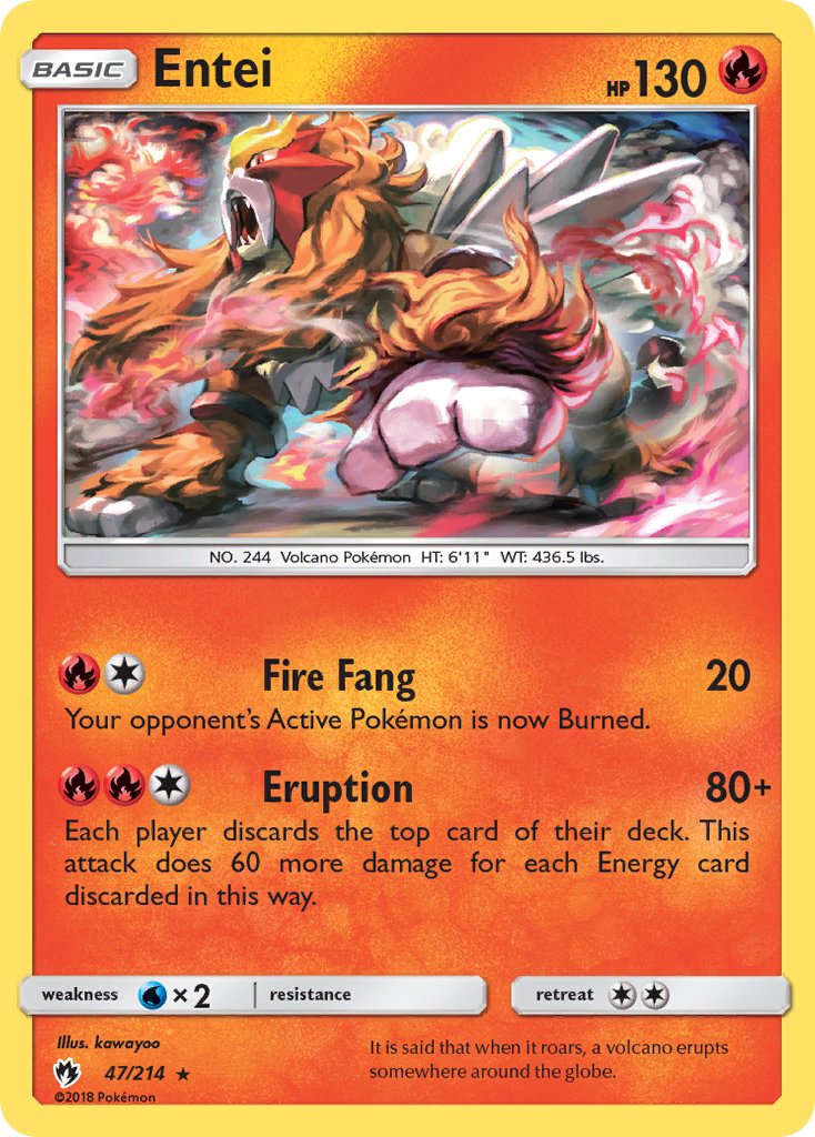 Entei (47/214) (Sun & Moon: Lost Thunder) [Theme Deck Exclusive]